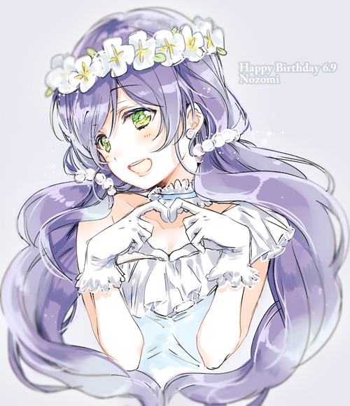 tojo nozomi (love live! and 1 more) drawn by nakayama_miyuki
