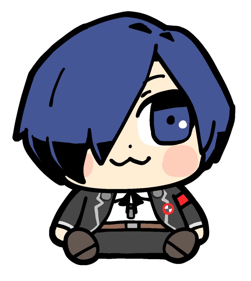 yuuki makoto (persona and 1 more) drawn by bkub