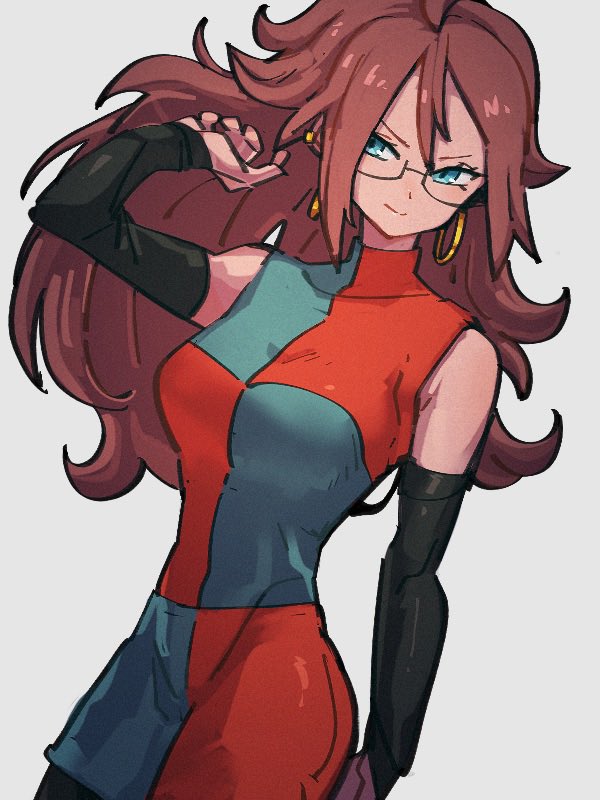 android 21 (dragon ball and 1 more) drawn by kemachiku