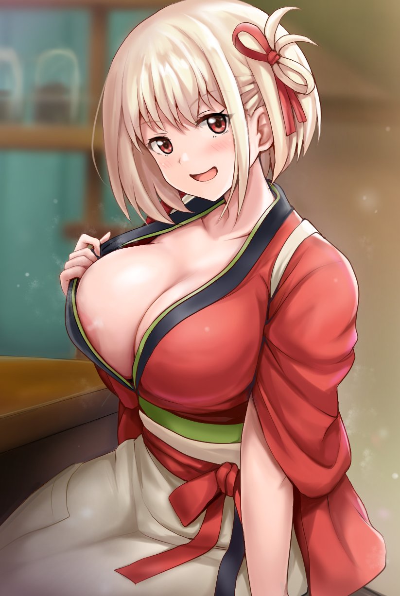 nishikigi chisato (lycoris recoil) drawn by r-binon