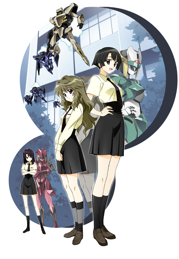marii yukari, hatou manabu, and tenjou nanami (murasakiiro no qualia) drawn by tsunashima_shirou