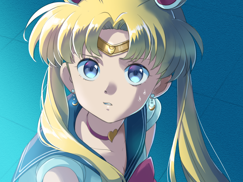 tsukino usagi and sailor moon (bishoujo senshi sailor moon) drawn by chigayasan