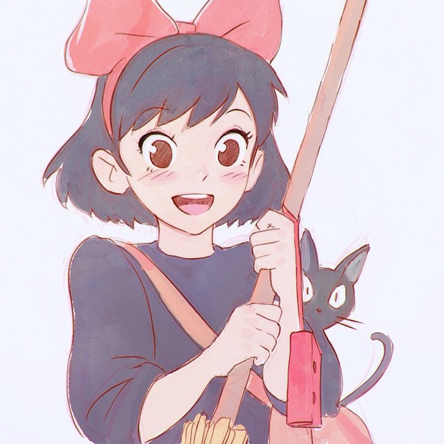 kiki and jiji (majo no takkyuubin) drawn by ilya_kuvshinov