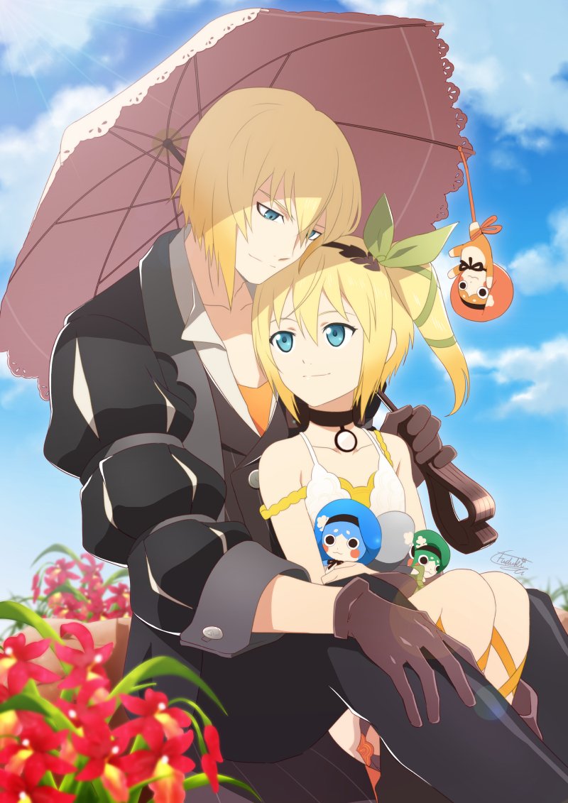edna, eizen, and phoenix (tales of and 2 more) drawn by fuzuki_yuu