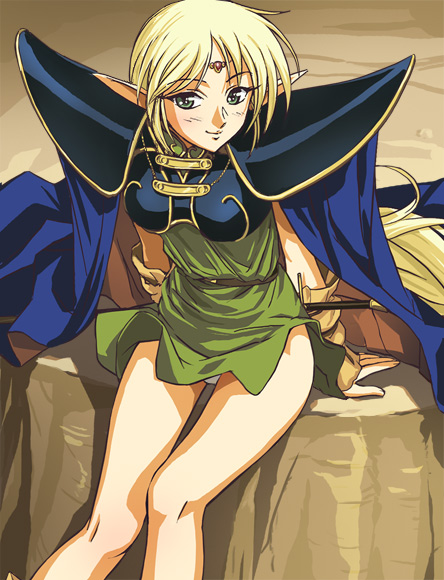 deedlit (record of lodoss war) drawn by haruyama_kazunori