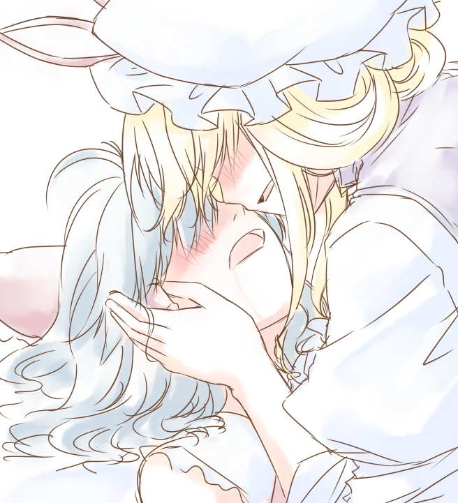 hakurei reimu and yakumo yukari (touhou) drawn by sakuraba_yuuki
