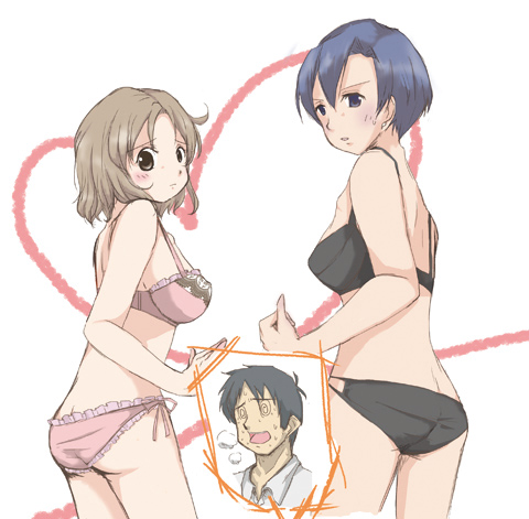 sakurai izumi, takasaki manabu, and nakamura kana (nichijou) drawn by pon_yuzu