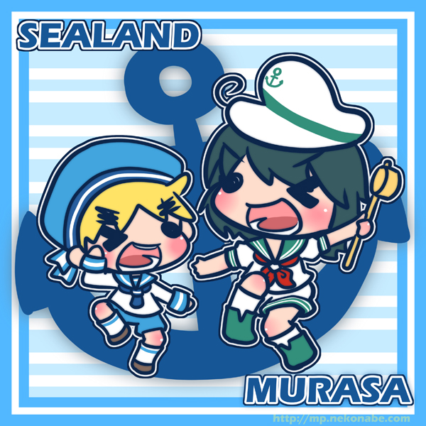 murasa minamitsu and sealand (touhou and 1 more) drawn by melanianpruin