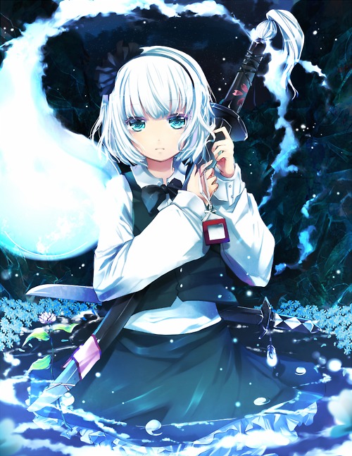 konpaku youmu (touhou) drawn by lulu_season