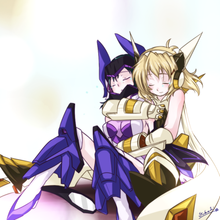 tachibana hibiki and kohinata miku (senki zesshou symphogear) drawn by tsubaki_hatsuharu