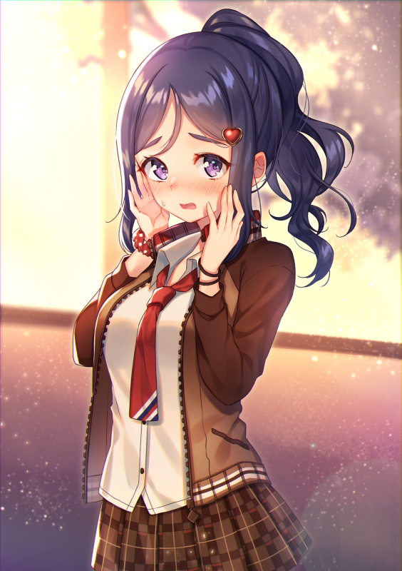 matsuura kanan (love live! and 1 more) drawn by moyui_(myi_005)