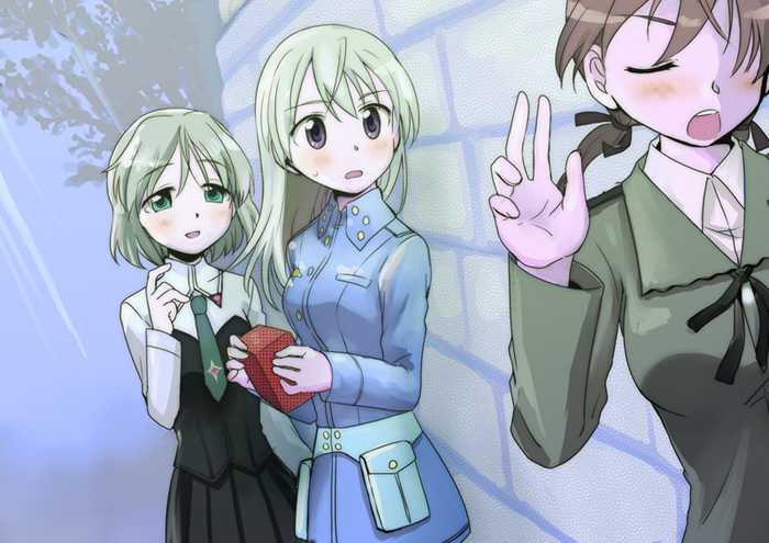 sanya v. litvyak, eila ilmatar juutilainen, and gertrud barkhorn (world witches series and 1 more) drawn by niina_ryou