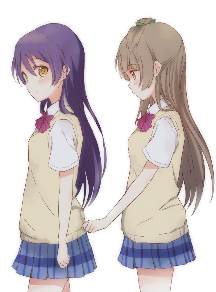 sonoda umi and minami kotori (love live! and 1 more) drawn by cora_stt