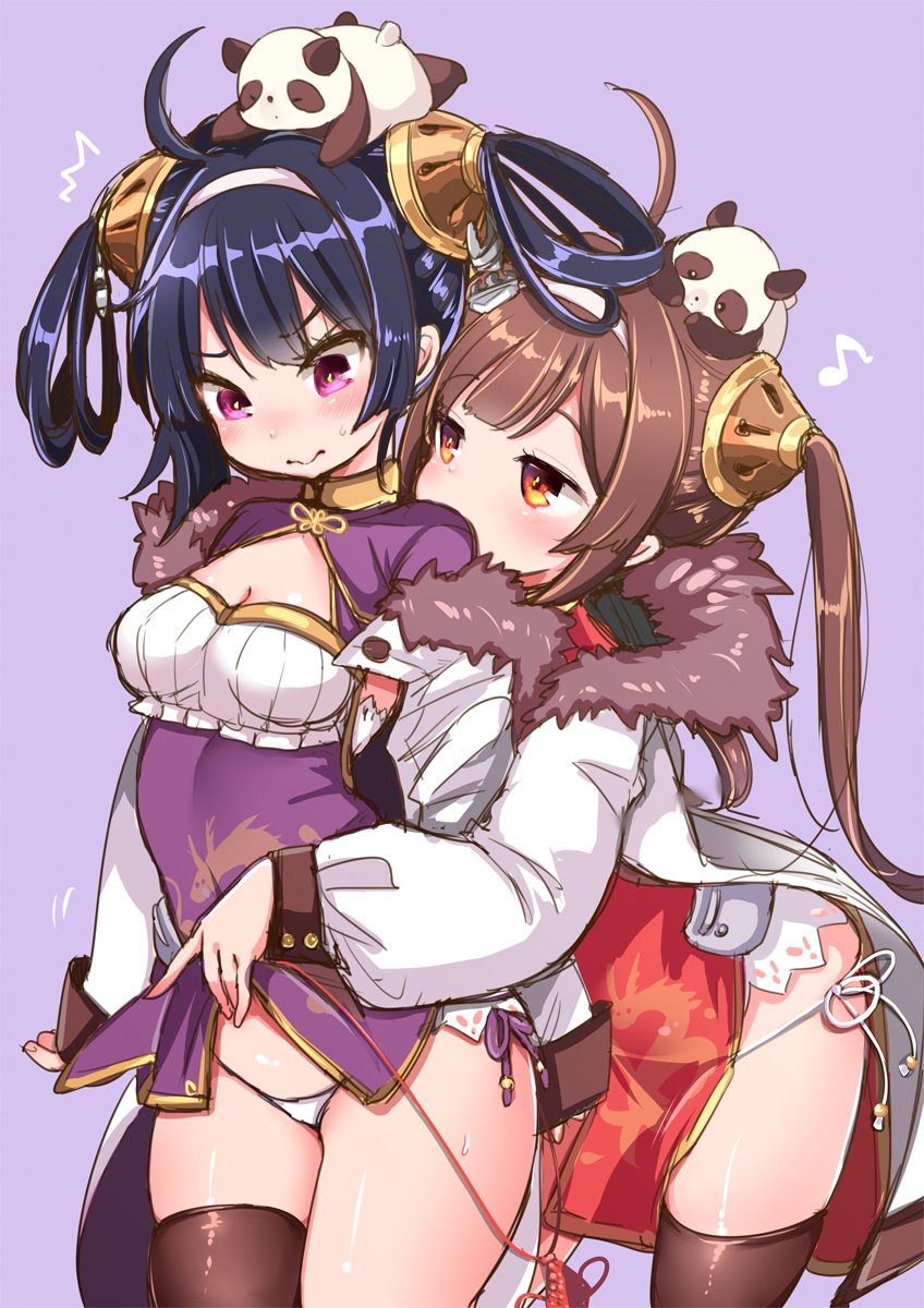 ping hai and ning hai (azur lane) drawn by mojarin_(kihara_mojarin)