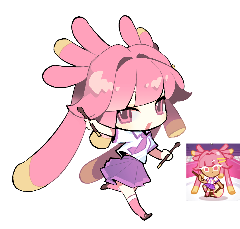 strawberry stick cookie (cookie run and 1 more) drawn by weimingnimoyin