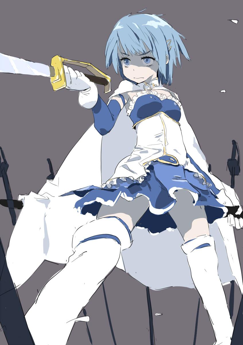miki sayaka (mahou shoujo madoka magica) drawn by keisan