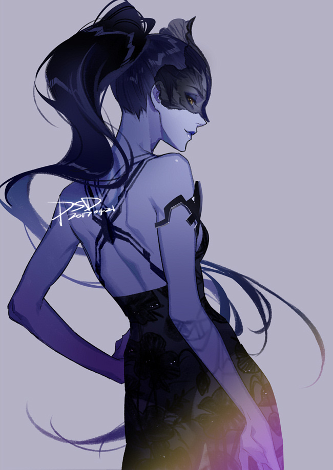 widowmaker (overwatch and 1 more) drawn by psd_(psdgai)