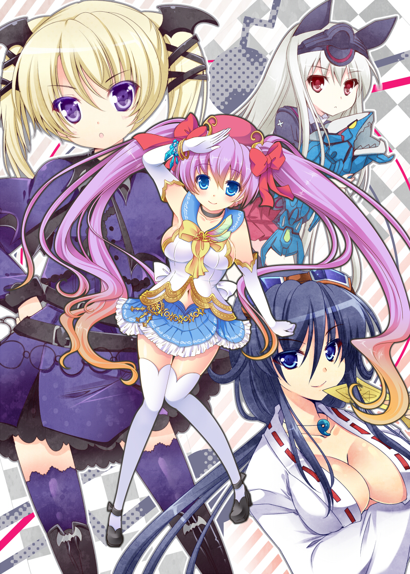 reco, togashi koyori, casper, ti2, and king fossil (mushihime-sama and 5 more) drawn by hinata_momo