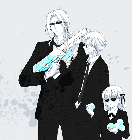 matou sakura, matou kariya, and lancelot (fate and 1 more) drawn by chaki_(chaki14)