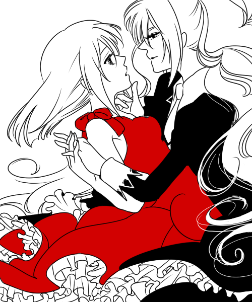 aoi nagisa and hanazono shizuma (strawberry panic!) drawn by harada