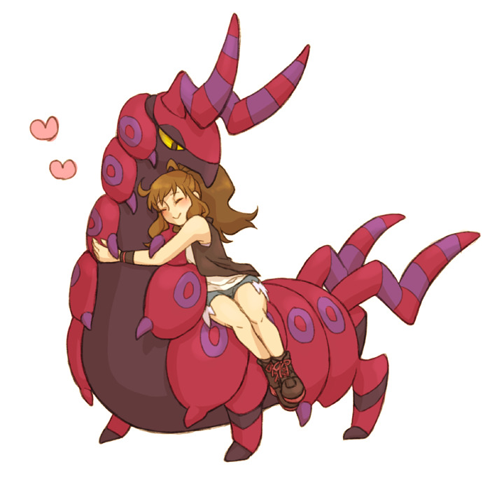 hilda and scolipede (pokemon and 1 more) drawn by kurimomo_(kaiko825)