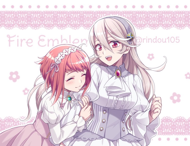 female corrin and sakura (fire emblem and 1 more) drawn by hiyori_(rindou66)