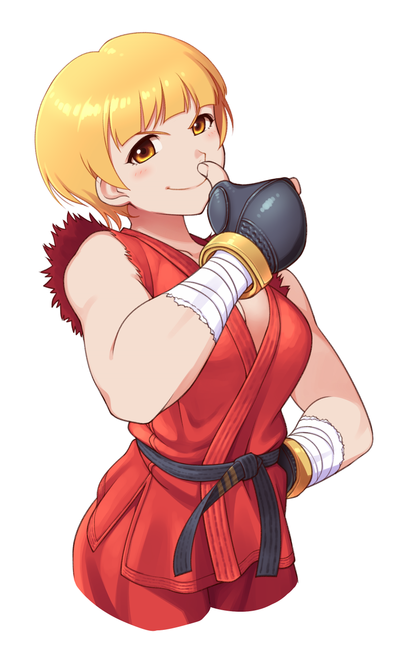 fukuda noriko and paul phoenix (idolmaster and 2 more) drawn by sat_(yukipoha)