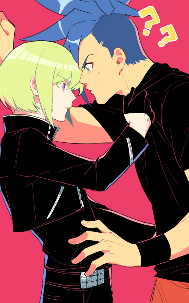 lio fotia and galo thymos (promare) drawn by byakuya0315
