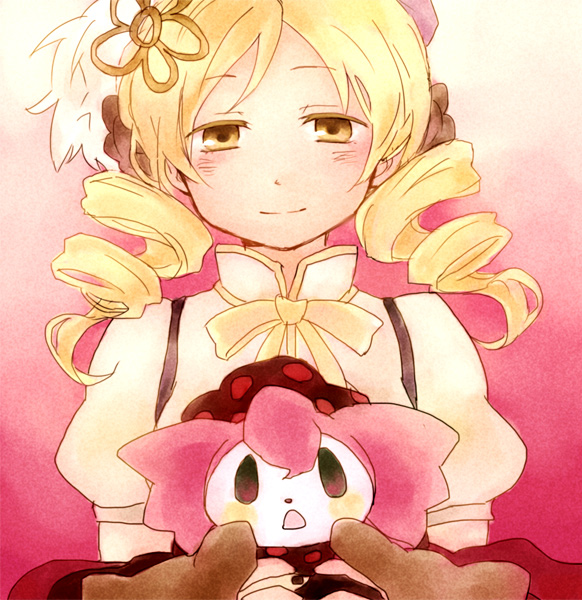 tomoe mami and charlotte (mahou shoujo madoka magica) drawn by konishi_tomo
