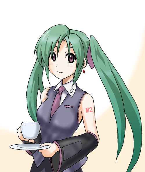 hatsune miku and hatsuseno alpha (vocaloid and 1 more) drawn by yukky_snow
