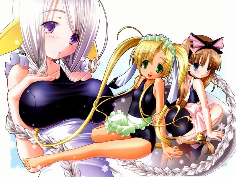 inaba naho, shimomura kotone, and hazuki mao (suiei kyoushitsu) drawn by sakuya_tsuitachi