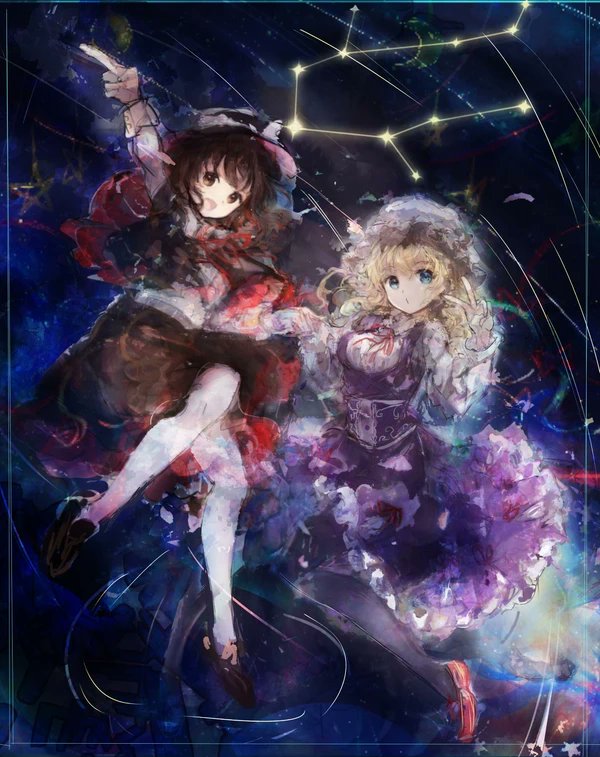 usami renko and maribel hearn (touhou) drawn by uwazumi