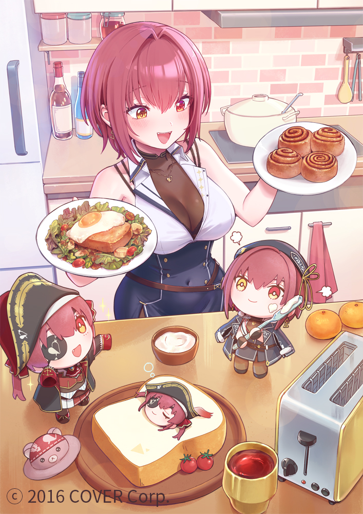 houshou marine and dokuro-kun (hololive) drawn by a-ka