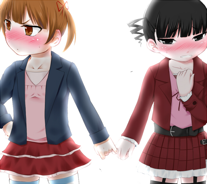 marui mitsuba and sugisaki miku (mitsudomoe) drawn by yuuichi_(yuuduck)