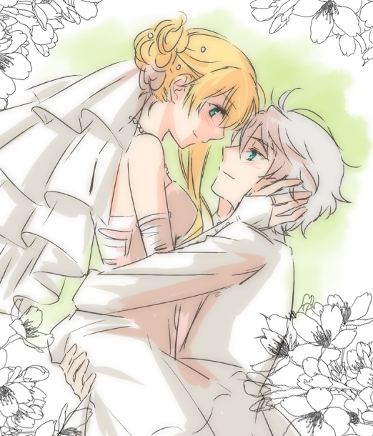 slaine troyard and asseylum vers allusia (aldnoah.zero) drawn by naguy_(nagui)