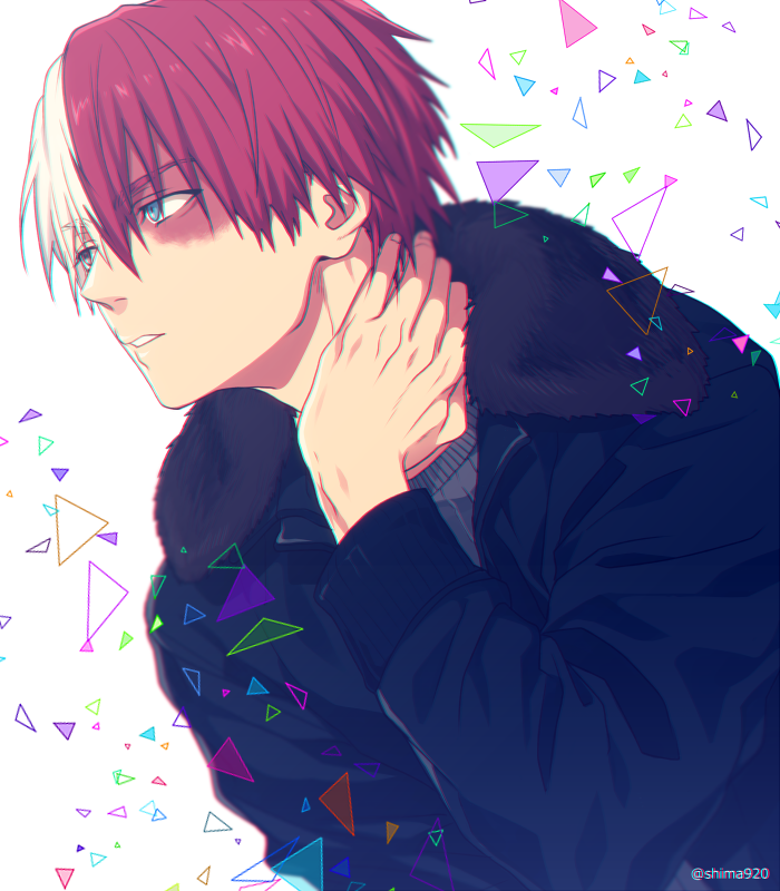 todoroki shoto (boku no hero academia) drawn by mashima_shima