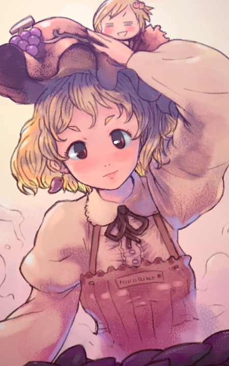 aki minoriko and aki shizuha (touhou) drawn by yst