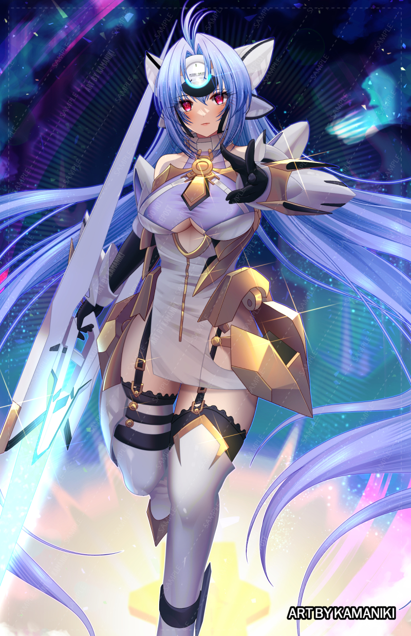 kos-mos and kos-mos ver. 4 (xenosaga and 1 more) drawn by kamaniki