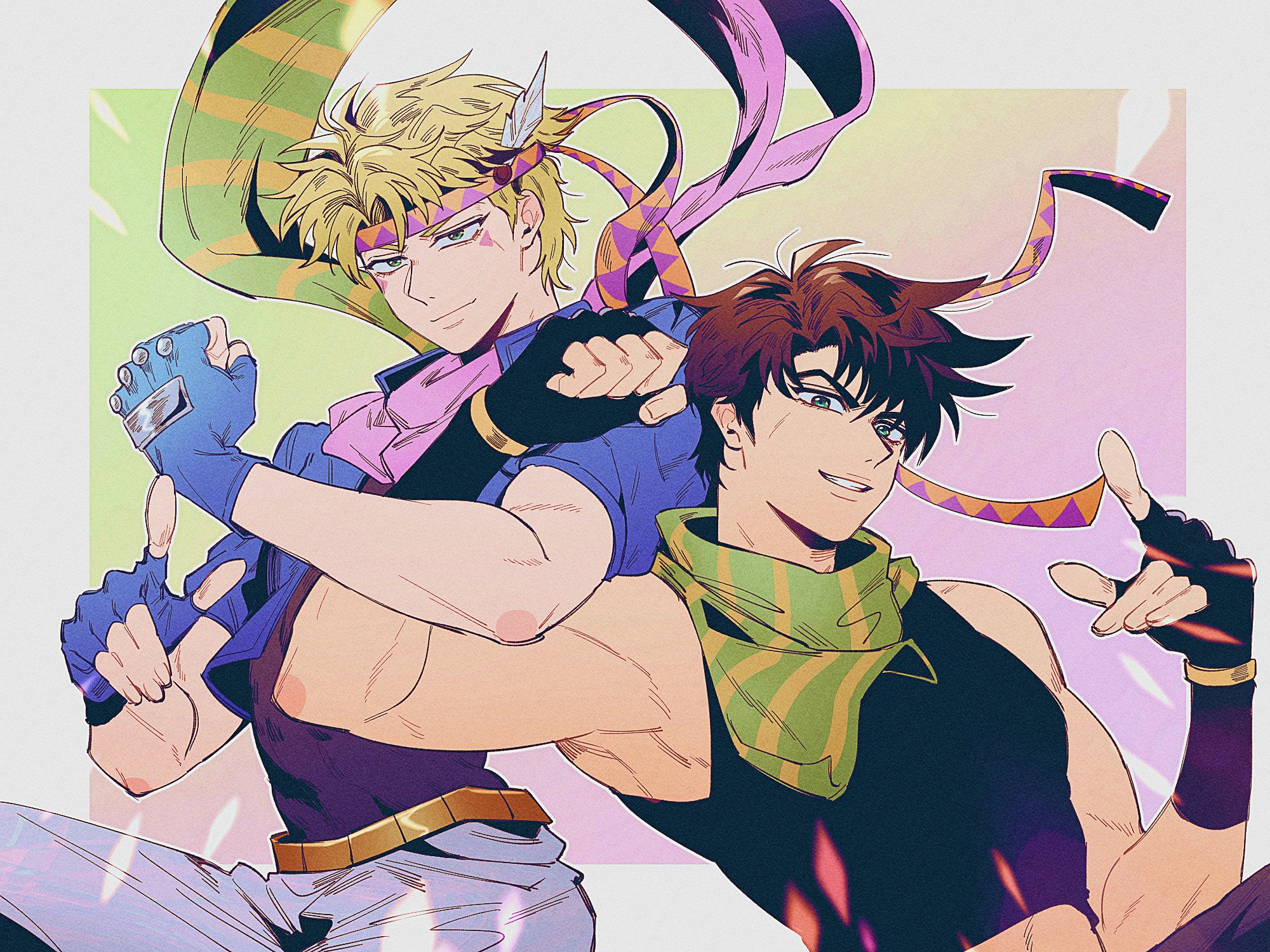 joseph joestar and caesar anthonio zeppeli (jojo no kimyou