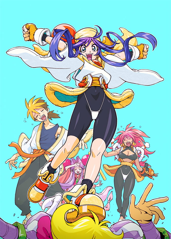 lime, cherry, bloodberry, mamiya otaru, and hanagata mitsurugi (saber marionette j) drawn by kotobuki_tsukasa