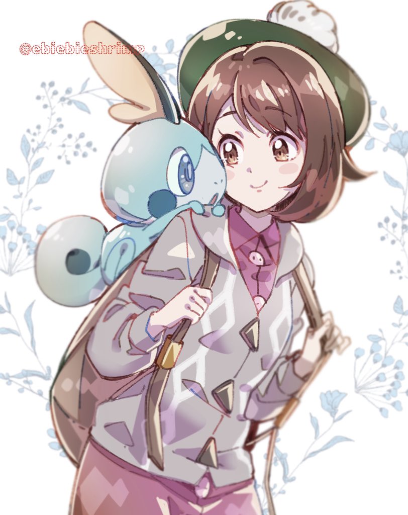 gloria and sobble (pokemon and 1 more) drawn by shuri_(84k)