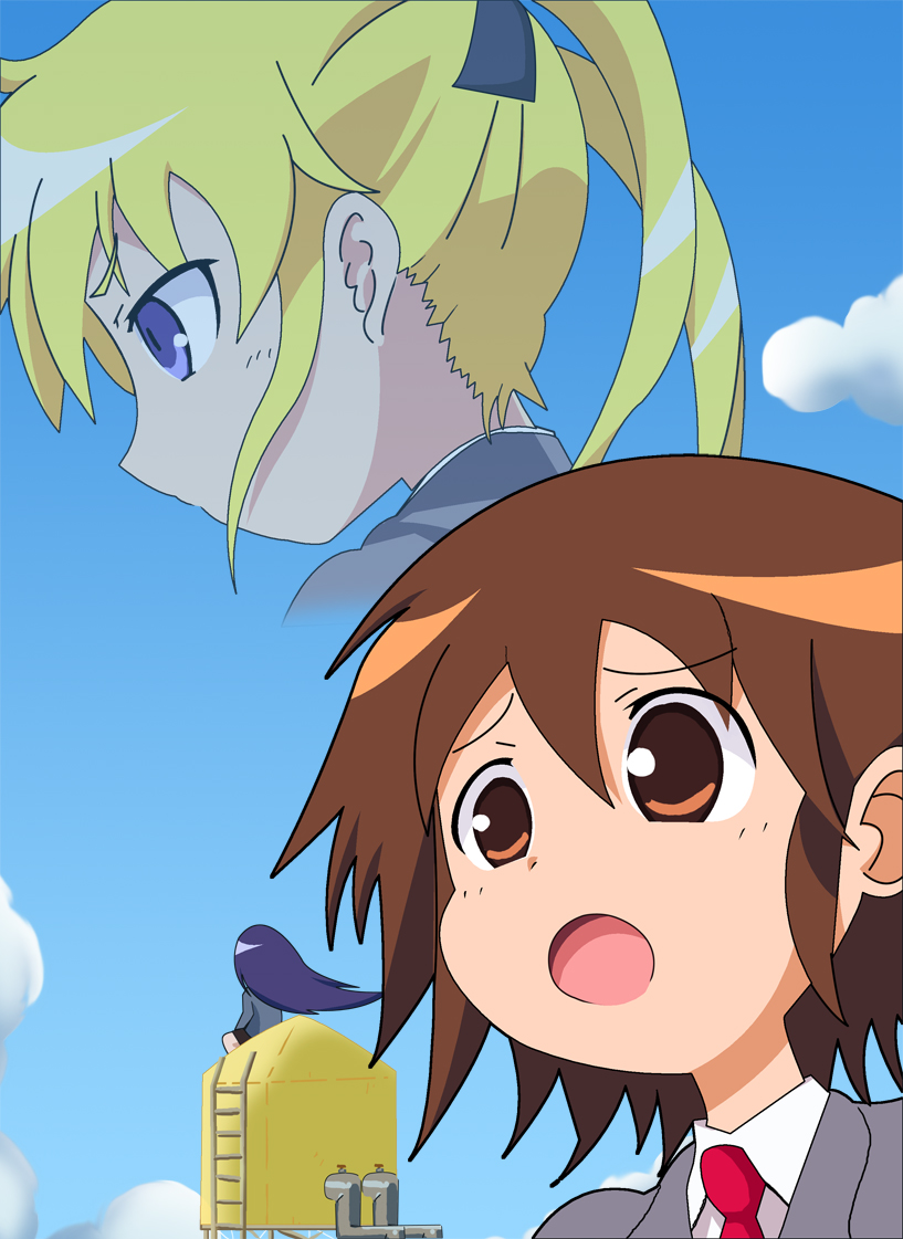 sonya, oribe yasuna, and goshiki agiri (kill me baby) drawn by kan_(avispaj2)