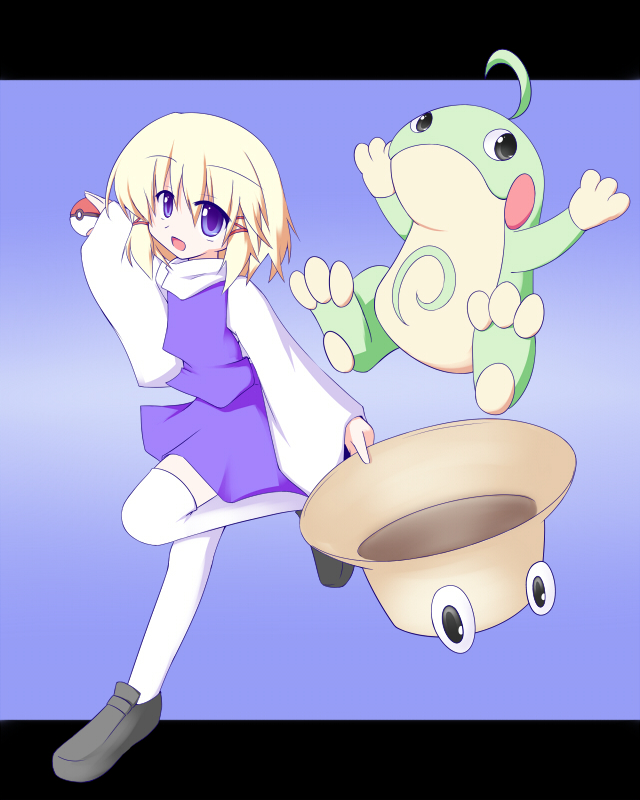 moriya suwako and politoed (touhou and 1 more) drawn by miyo_(miyomiyo01)