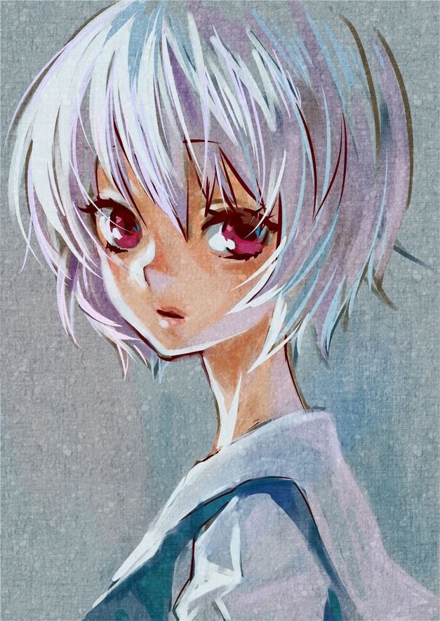 ayanami rei (neon genesis evangelion) drawn by ama-tou