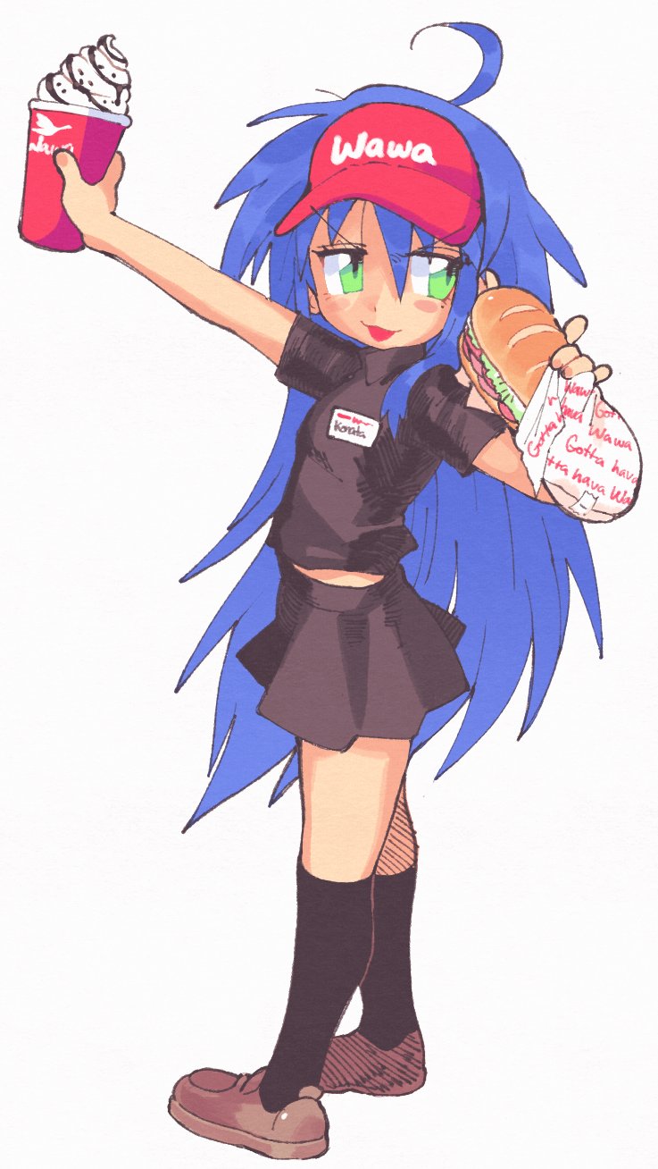 izumi konata (lucky star) drawn by inkerton-kun and wawa