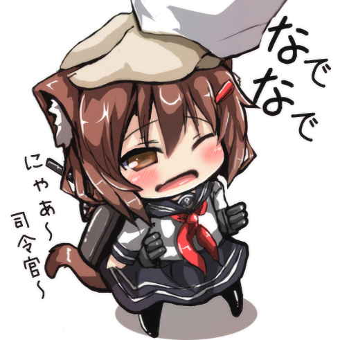 admiral and ikazuchi (kantai collection) drawn by oshiruko_(uminekotei)