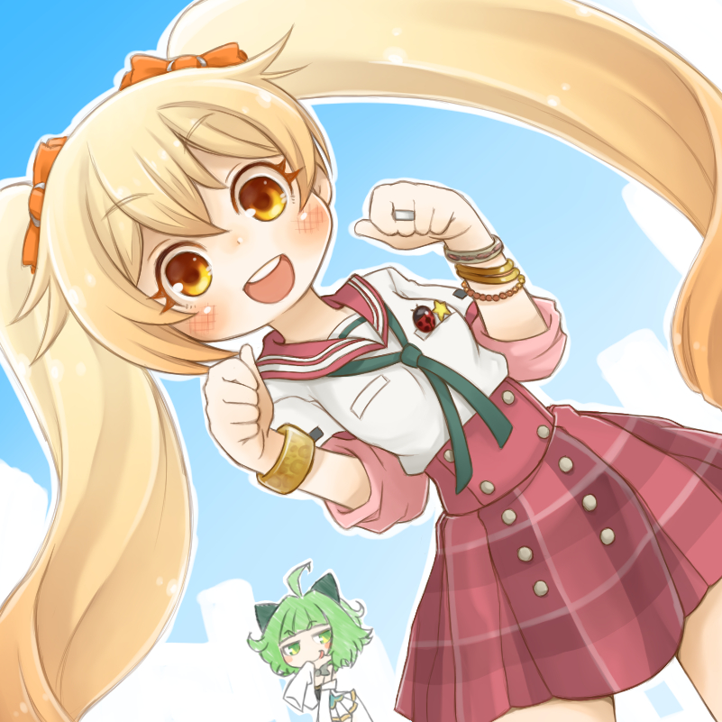 miyako hinano and kisaki emiri (mahou shoujo madoka magica and 1 more) drawn by zangetsumaru