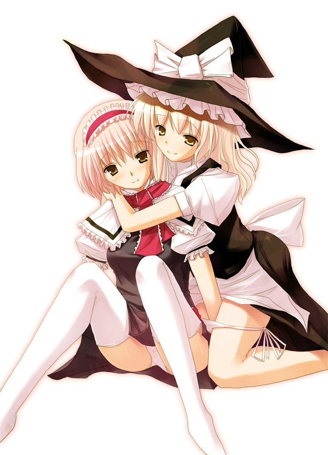 kirisame marisa and alice margatroid (touhou) drawn by rikudou_inuhiko