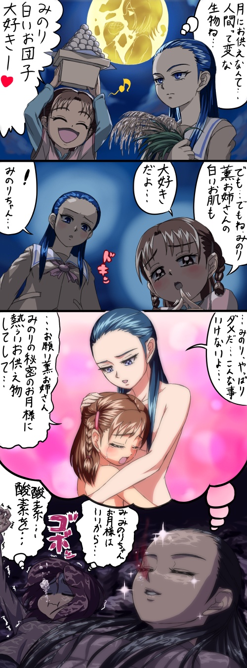 kiryuu michiru, kiryuu kaoru, and hyuuga minori (precure and 1 more)