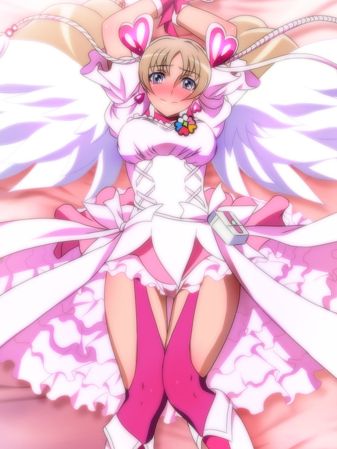 cure peach and aquila yuna (precure and 3 more) drawn by yadokari_genpachirou